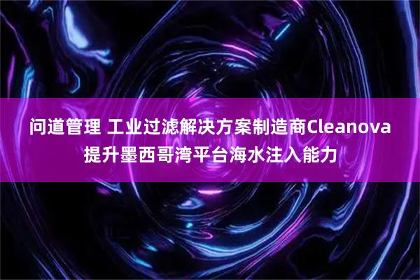 问道管理 工业过滤解决方案制造商Cleanova提升墨西哥湾平台海水注入能力